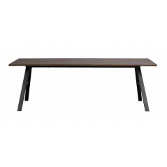 RO Brigham Extending Dining Table Brown/Black